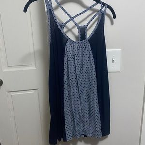 Navy CAbi spaghetti strap tank - M